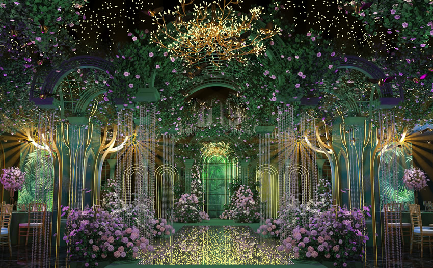 成华奇妙森林婚礼堂效果展示