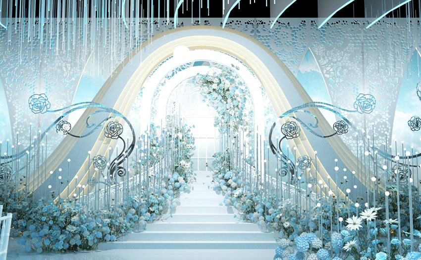 成华釡香烙馍村水晶厅效果展示